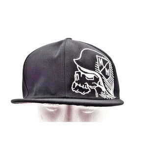 Metal Mulisha Hat Cap Snapback Adjustable Black All Cotton Skull M/M